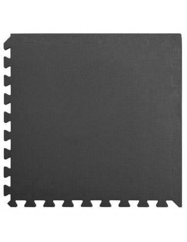 Tappetino a Incastro 24 pz 8,64 m² in Schiuma EVA Nera