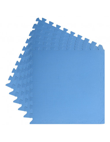 Tappetino a Incastro 6 pz 2,16 m² in Schiuma EVA Blu