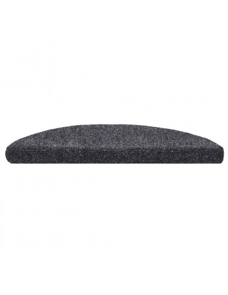 Tappetini Autoadesivi per Scale 15 pz 56x17x3 cm Grigio Scuro