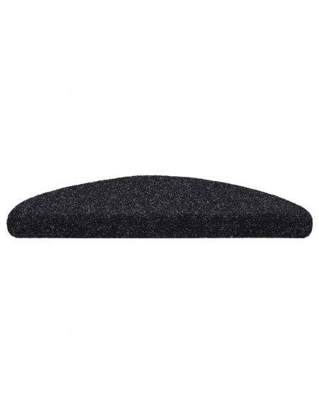 Tappetini Autoadesivi per Scale 15 pz 56x17x3 cm Nero