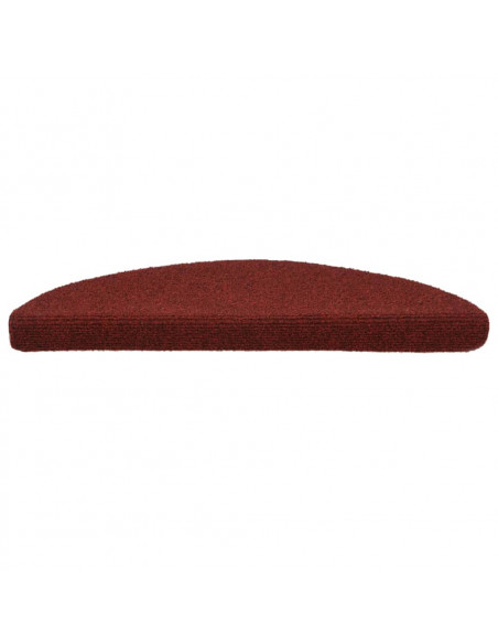 Tappetini Autoadesivi per Scale 15 pz 56x17x3 cm Rosso