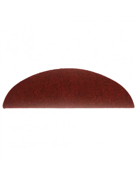 Tappetini Autoadesivi per Scale 15 pz 56x17x3 cm Rosso