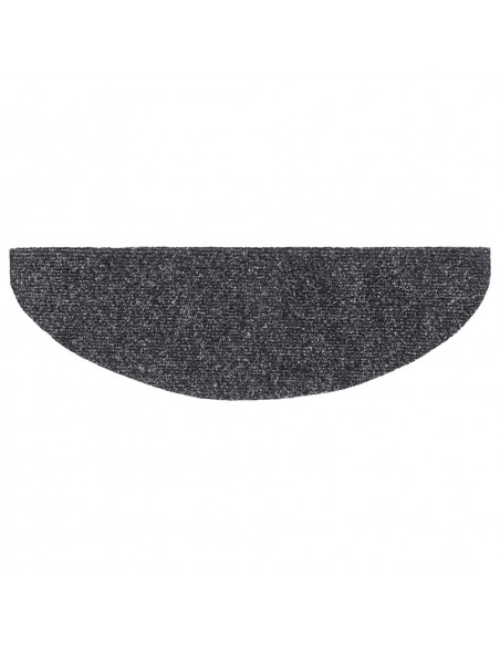 Tappetini Autoadesivi per Scale 15 pz 65x21x4 cm Grigio Scuro