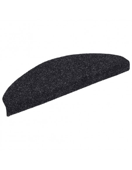 Tappetini Autoadesivi per Scale 15 pz 65x21x4 cm Nero