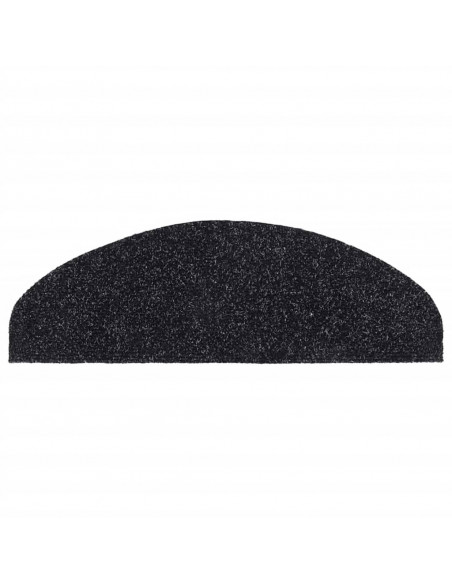 Tappetini Autoadesivi per Scale 15 pz 65x21x4 cm Nero