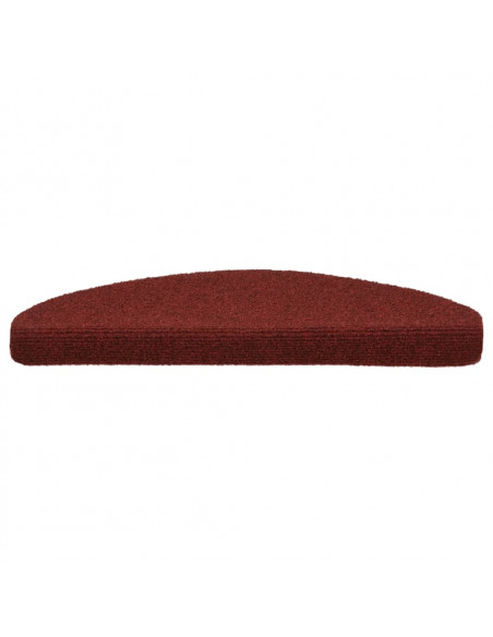 Tappetini Autoadesivi per Scale 15 pz 65x21x4 cm Rosso