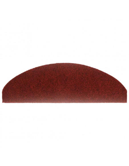 Tappetini Autoadesivi per Scale 15 pz 65x21x4 cm Rosso