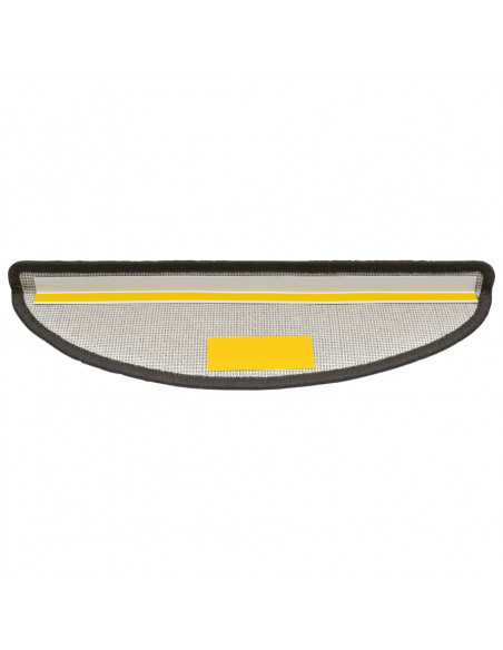 Tappetini per Scale 15 pz Grigio Scuro 56x17x3 cm