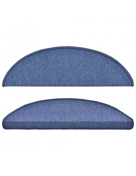 Tappetini per Scale 15 pz Blu 56x17x3 cm