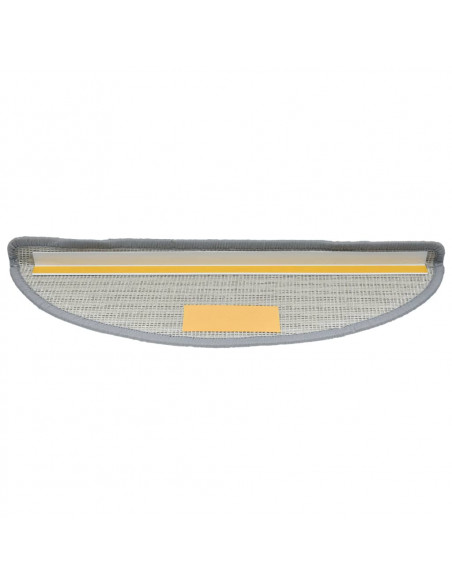 Tappetini per Scale 15 pz Grigio 56x17x3 cm