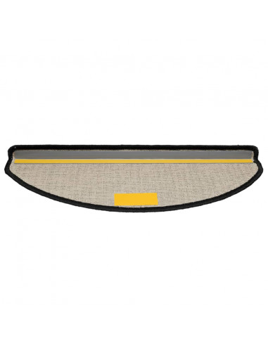 Tappetini per Scale 15 pz Neri 65x21x4 cm