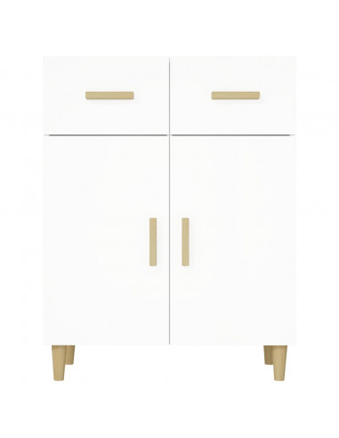 Credenza Bianca 69,5x34x89 cm in Legno Multistrato