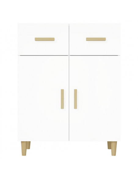 Credenza Bianca 69,5x34x89 cm in Legno Multistrato