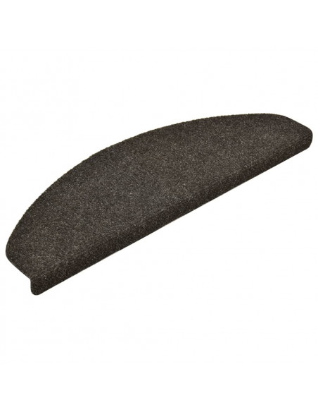 Tappetini per Scale 15 pz Antracite 65x21x4 cm Agugliati