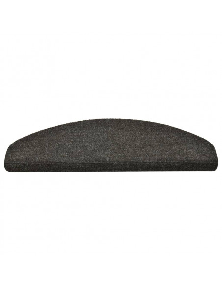 Tappetini per Scale 15 pz Antracite 65x21x4 cm Agugliati