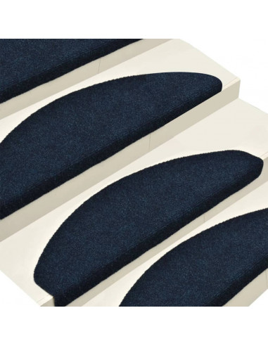 Tappetini Autoadesivi Scale 15 pz Blu 56x17x3 cm Agugliati