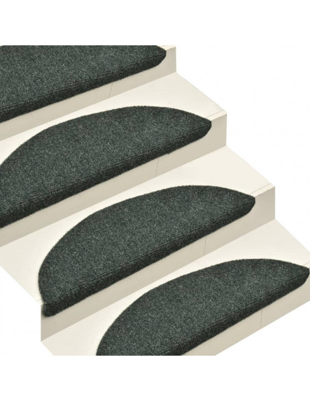 Tappetini Autoadesivi Scale 15 pz Verdi 56x17x3 cm Agugliati