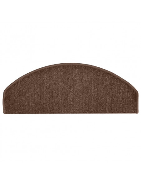 Tappetini per Scale 15 pz Marroni 65x24x4 cm
