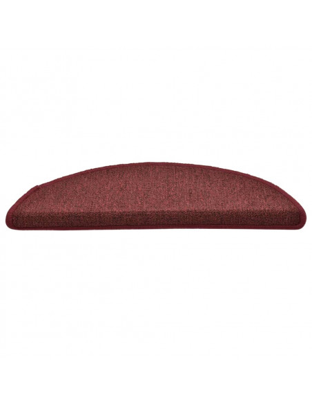 Tappetini per Scale 15 pz Rossi 56x17x3 cm
