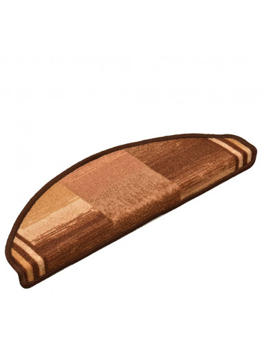 Tappetini Autoadesivi per Scale 15 pz Marronie 65x21x4 cm