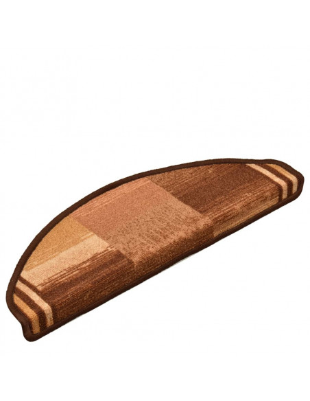 Tappetini Autoadesivi per Scale 15 pz Marronie 65x21x4 cm