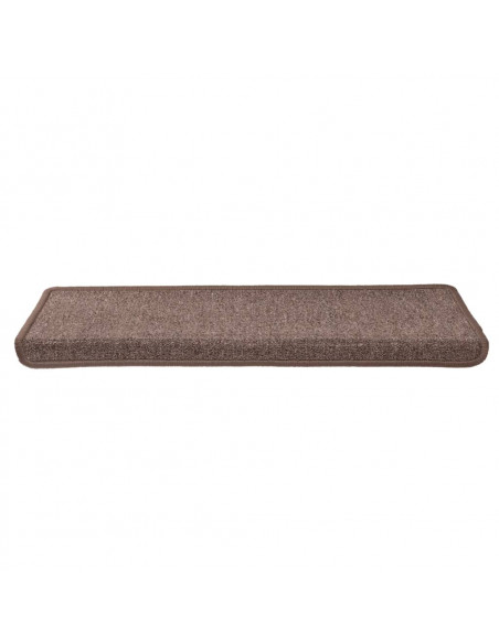 Tappetini per Scale 15 pz 65x21x4 cm Marroni