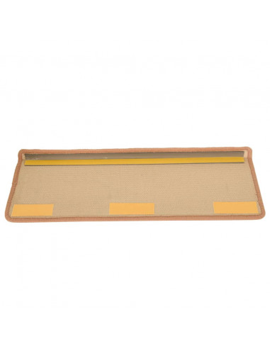 Tappetini Autoadesivi per Scale 15 pz 65x21x4 cm Beige