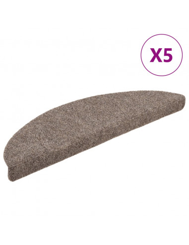 Tappetini Adesivi per Scale 5 pz Crema 56x17x3 cm Agugliati