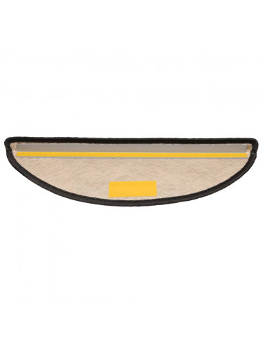 Tappeti Autoadesivi Scale Aspetto Sisal 15 pz 56x17x3 cm