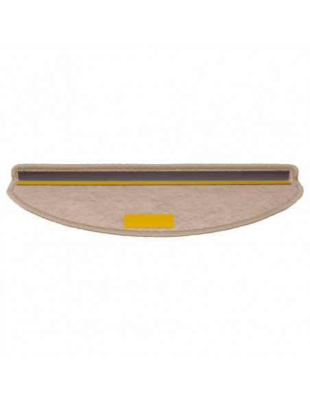 Tappeti Autoadesivi Scale Aspetto Sisal 15 pz 65x21x4 cm Sabbia