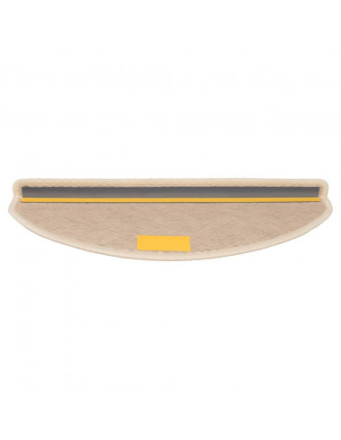 Tappeti Autoadesivi Scale Aspetto Sisal 15 pz 65x21x4cm Berbero