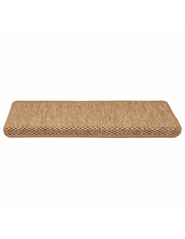 Tappeti Autoadesivi Scale Aspetto Sisal 15pz 65x21x4 Arancione