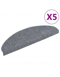 Tappetini Scale Adesivi 5 pz 65x21x4 cm Grigio Chiaro Agugliati 2