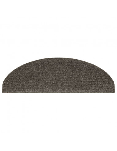 Tappetini per Scale 5 pz Antracite 65x21x4 cm Agugliati