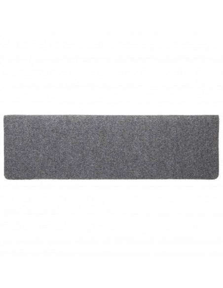 Tappetini per Scale Agugliati 5 pz 65x21x4 cm Grigio Chiaro