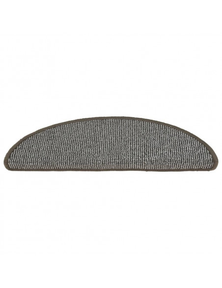 Tappetini per Scale 15 pz Grigio 56x17x3 cm