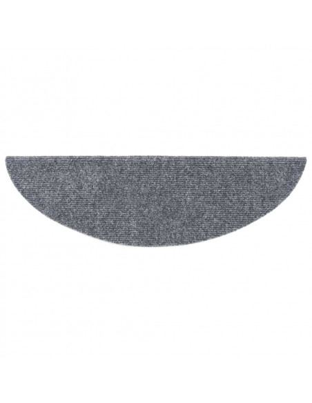 Tappetini per Scale Adesivi 10 pz 56x17x3 cm Grigio Chiaro