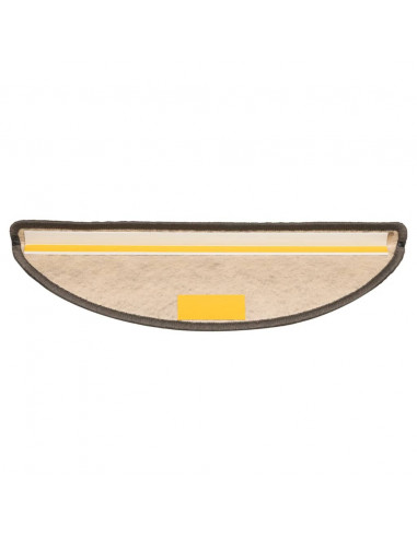 Tappeti Autoadesivi Scale Aspetto Sisal 15pz 56x17x3cm Argento