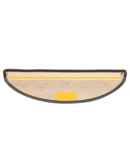 Tappeti Autoadesivi Scale Aspetto Sisal 15pz 56x17x3cm Argento
