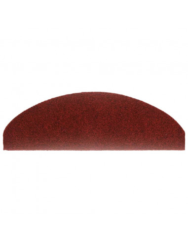 Tappetini Adesivi per Scale 5 pz Rossi 65x21x4 cm Agugliati