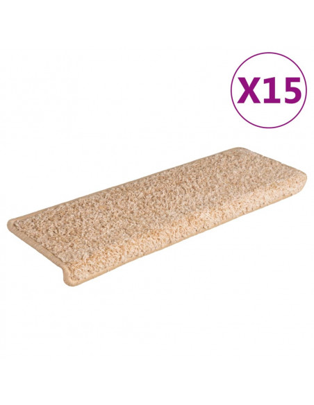 Tappetini per Scale 15 pz 65x21x4 cm Oro