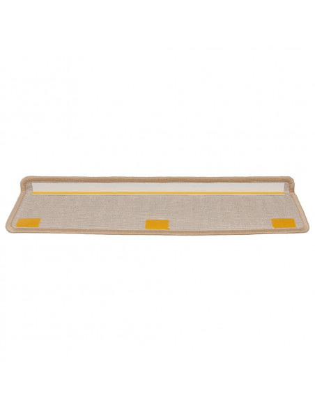 Tappetini per Scale 15 pz 65x21x4 cm Oro