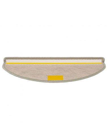 Tappeti Autoadesivi Scale Aspetto Sisal 15 pz 65x21x4 cm Grigi