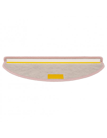 Tappeti Autoadesivi Scale Aspetto Sisal 15 pz 65x21x4 cm Rossi
