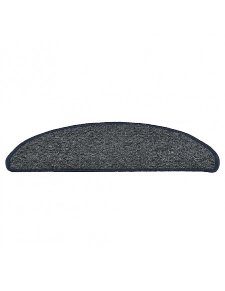 Tappetini per Scale 15 pz Blu Scuro 56x17x3 cm