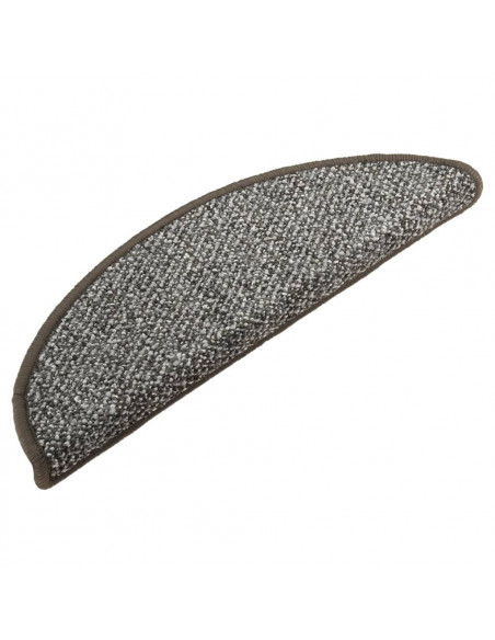 Tappetini per Scale 15 pz Antracite 65x21x4 cm