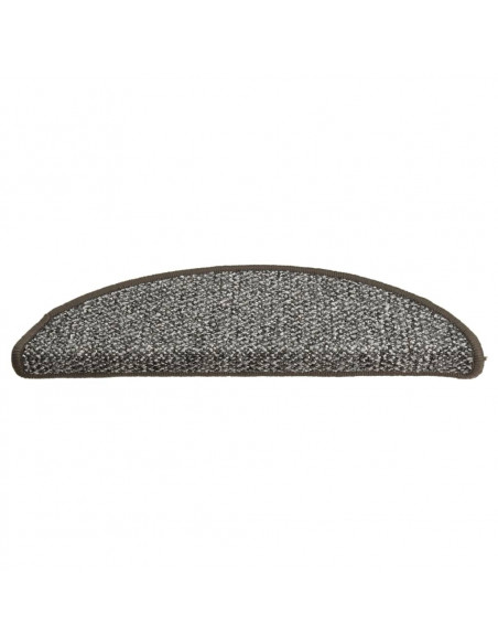 Tappetini per Scale 15 pz Antracite 65x21x4 cm