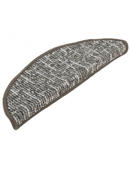 Tappetini per Scale 15 pz Antracite 56x17x3 cm
