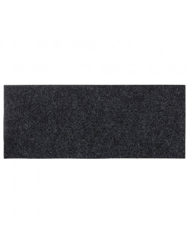 Tappeti Adesivi Rettangolari per Scale 15 pz 60x25 cm Grigi