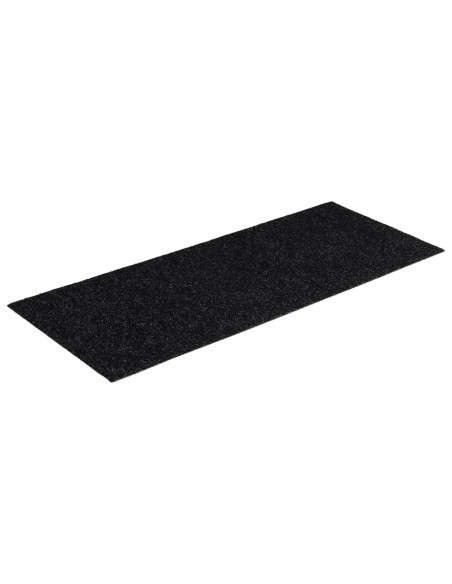 Tappeti Adesivi Rettangolari per Scale 15 pz 60x25 cm Neri